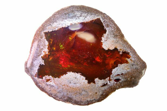 Polished Ethiopian Chocolate Opal Nodule - Yita Ridge #316156